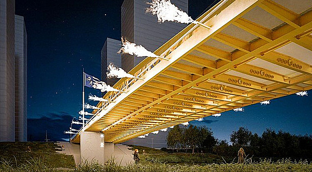 Most chrlící plameny bude stát už za rok. Ostrava hledá, kdo jej postaví