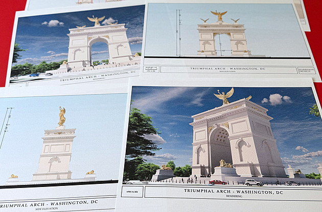 Trump odhalil návrh vítězného oblouku. Má připomínat 250 let od vzniku USA