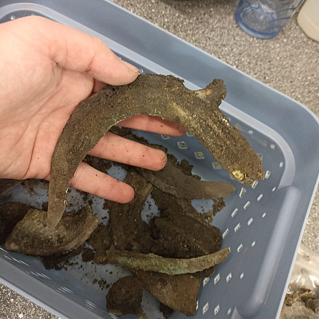 Archeologové našli v bývalém mokřadu bronzový poklad. Mohl být součástí rituálu