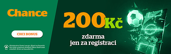 Chance registrace 2026: Jak založit účet a získat bonus 200 Kč zdarma